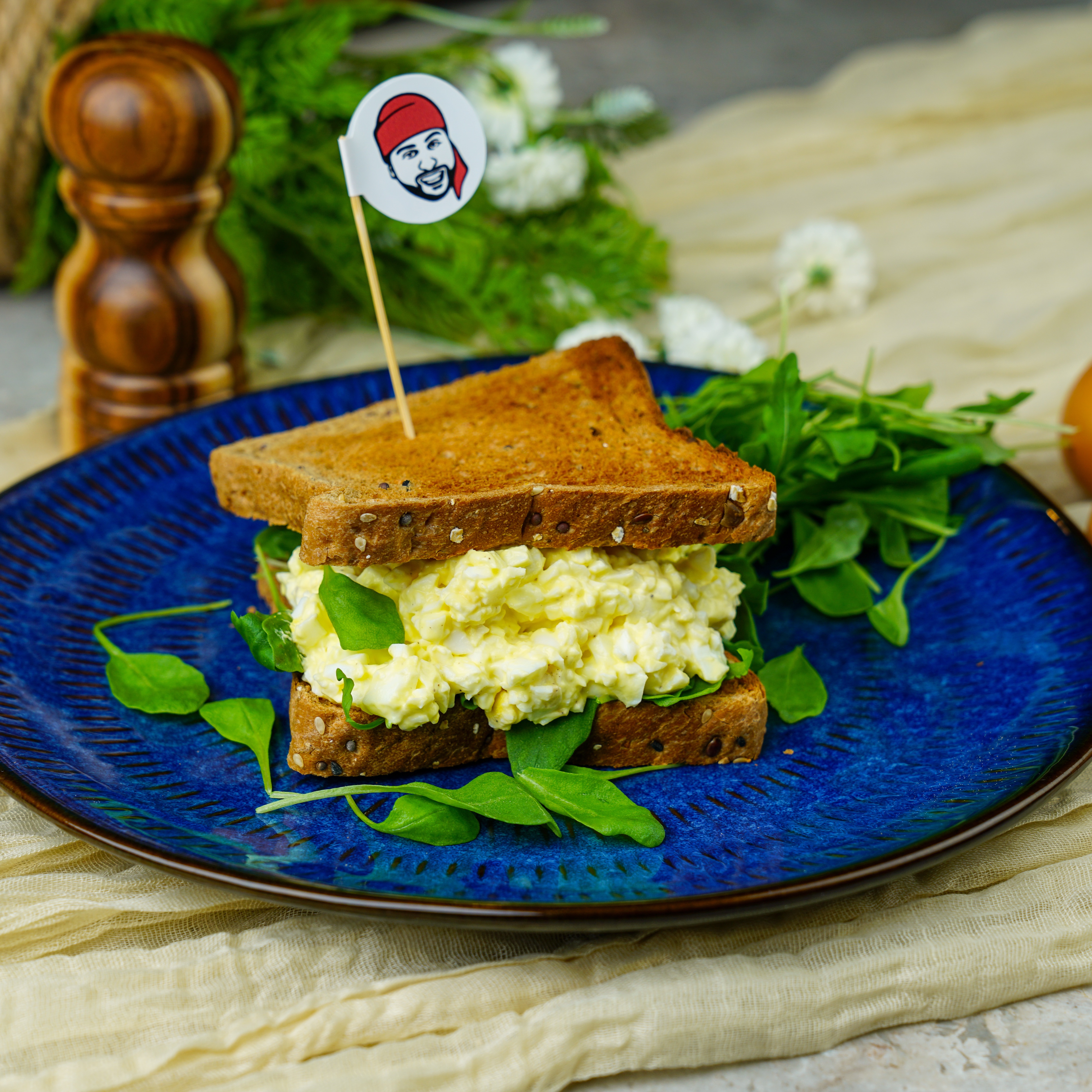 ساندوتش البيض عالي البروتين