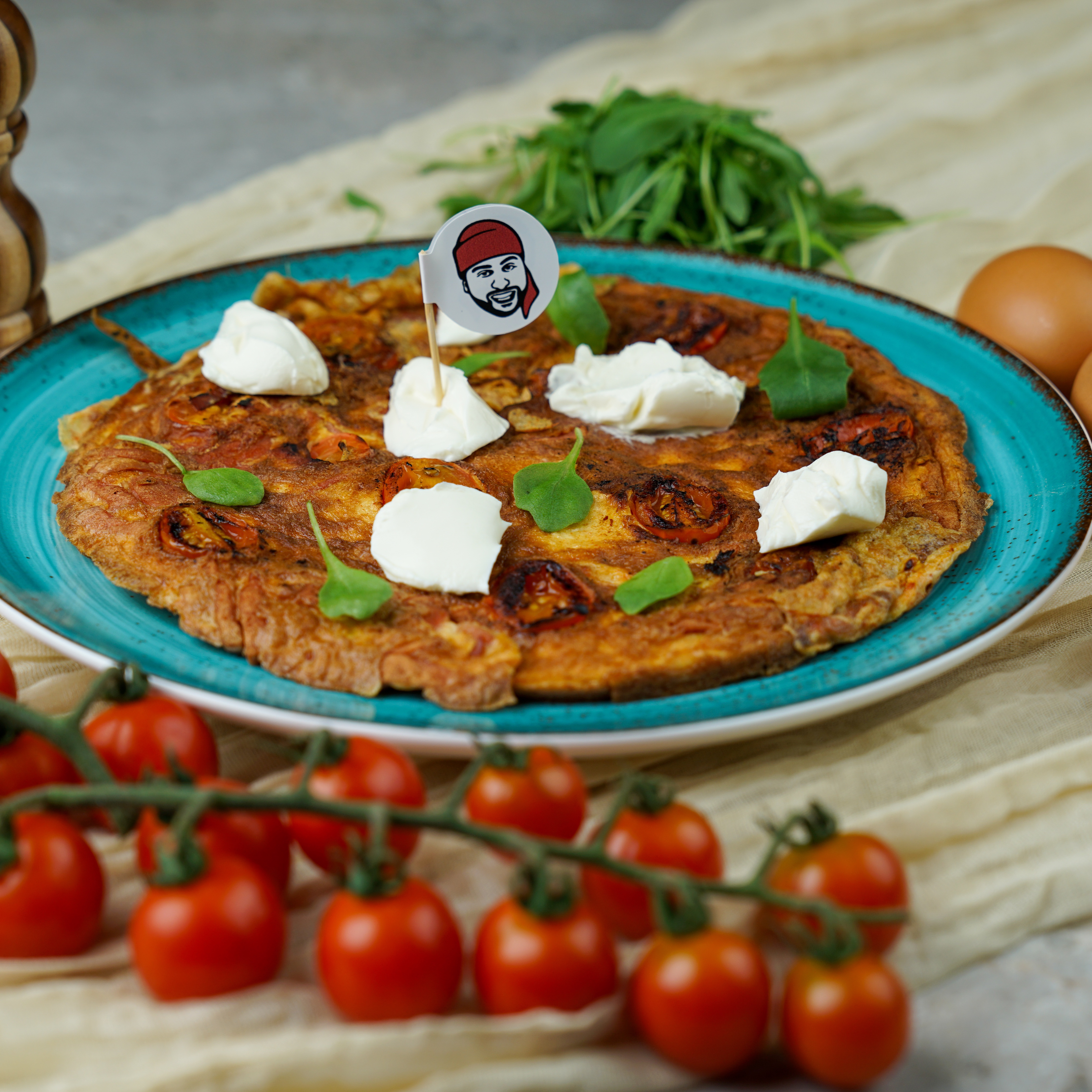 بيض مخفوق كريمي على توست