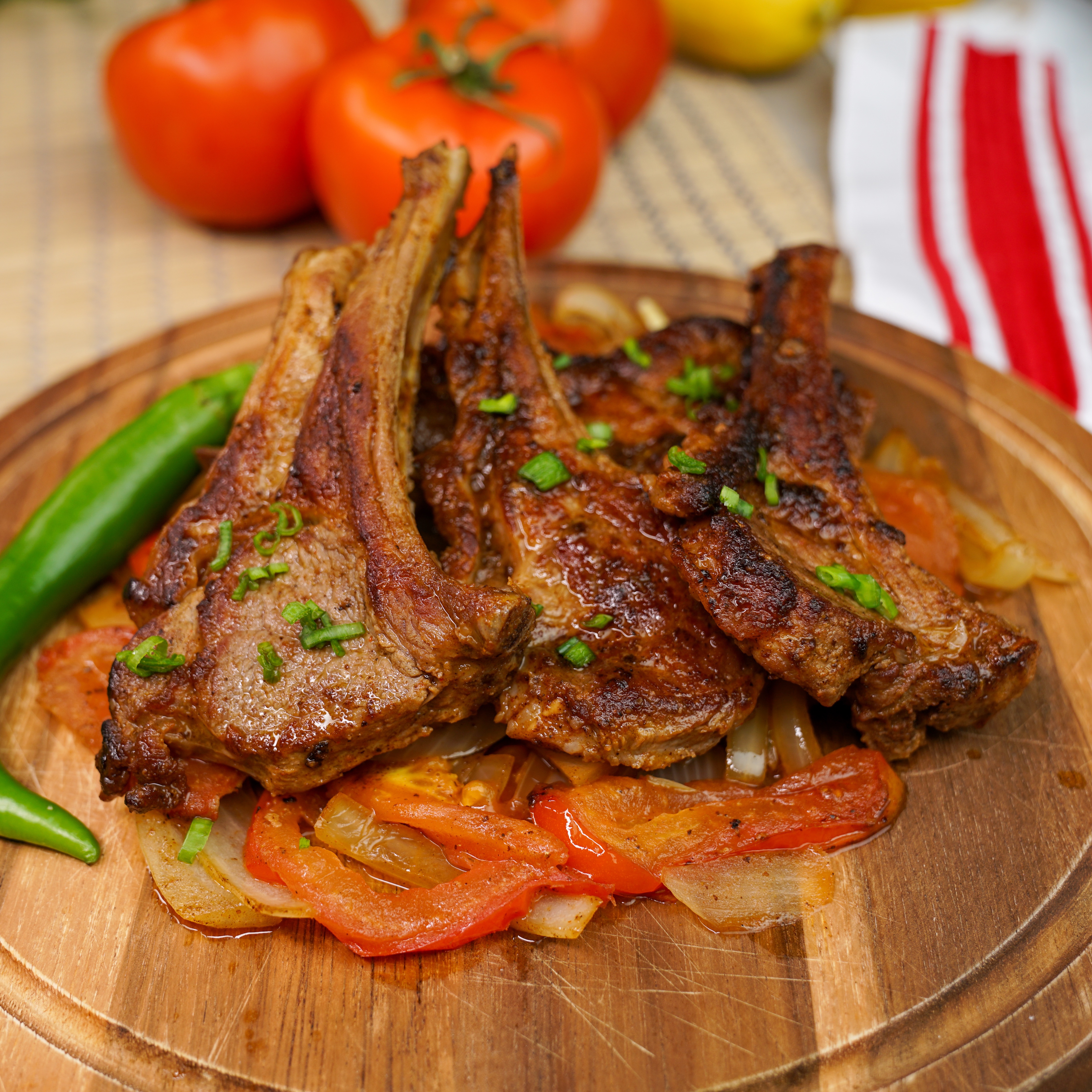 Lamb chops masala